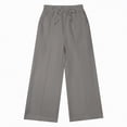 thumbnail image 4 of NIEWTR Girls Straight Leg Jogger Pants Baggy Fit Casual Lounge Sweatpants Elastic Waist with Pockets Comfortable Spring Pants（A01-Grey,6-8 Years), 4 of 7