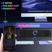 Bluetooth 5.0 Stereo Bass Sound Computer Speakers  Wired Soundbar for Laptop PC
