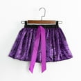 thumbnail image 4 of LIIPEE Girls Skirts Halloween Cartoon Cobweb Printed Tulle Ballet Dance Tutu Skirt Kids Trendy Indoor Outdoor Wear Skirt,Purple,9-11 Years, 4 of 5