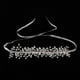thumbnail image 4 of Accesorios para el cabello nupcial con de imitación de cristal para novia y boda para dama de honor y flores, plateado, 22 cm / 8,6 pulgadas Soledad Diadema con diamantes de imitación para mujeres, 4 of 10