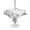 White, variant on Outdoor Tablecloth with Umbrella Hole for Patio/Picnic/Party/Camping, Daisy Eucalyptus Waterproof Table Cloth Square Cover Washable, Farmhouse Weeping Botanical (54"x 54")