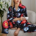 thumbnail image 6 of Sigee Variety Of Fruits And Berries for Women’s Pajama Sets Long-Sleeved Pjs Sets for Women 2 piece Sleepwear-Medium, 6 of 7