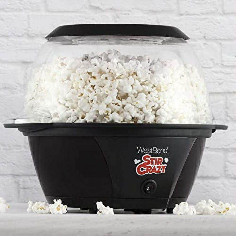 Popcorn Machine, 28 Cups & 6.3 Quarts, HOUSNAT 800W Electric Hot Oil  Popcorn Popper with Stirring Rod, Large Lid for Serving Bowl and Convenient
