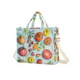 thumbnail image 7 of FORMRS Womens Corduroy Tote Bag Crossbody Shoulder Handbag with Pocket, Yellow Tomatoes, 7 of 7