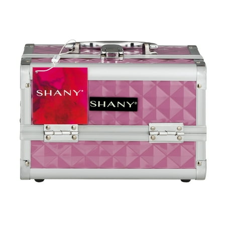 - Shany Pink Mania Makeup Train Case With Mirror, 1.0 CT