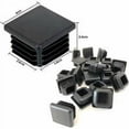 thumbnail image 2 of Tapón de plástico de 40x40mm, tapa de extremo de tubo cuadrado negro, tapones de plástico para pies de muebles de trampolín, 16 Uds., 2 of 5