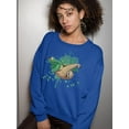thumbnail image 2 of Sloth Hanging On Branch Sweatshirt Women -SPIdeals Designs, Female XX-Large, 2 of 4