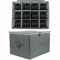 thumbnail image 5 of 1 contenedor para guardar copas de vino con separadores, caja plegable para guardar vasos y artículos para el hogar., 5 of 5