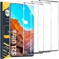thumbnail image 1 of ccwonima 3 Pack Screen Protector for Samsung Galaxy S21 Ultra, 9H Tempered Glass, Ultrasonic Fingerprint Support, HD Clear Scratch Resistant, 1 of 1