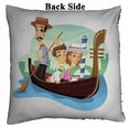 thumbnail image 2 of PKQWTM gondola venice ride cartoon Reversible Mermaid Cushion Cover Home Decor Sequin Pillow Case Size 20x20 inches, 2 of 2