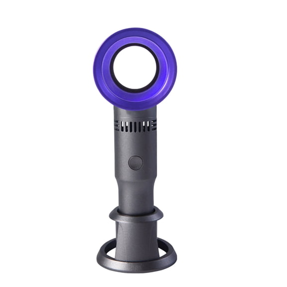 RoamHome Electric Mini Fan Charging Small Fans USB Rechargeable Handheld Battery Powered Portable Fans Personal Cooling Fan That Blows Cold Air (Purple)