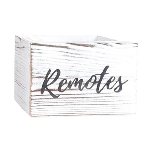 Caja de almacenamiento de escritorio de madera Caja de almacenamiento de escritorio para mesa Sala de estar Oficina Blanco