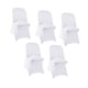 thumbnail image 4 of 5 fundas de licra para sillas plegables, fundas plegables, fundas elásticas para sillas blanco, 4 of 9