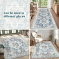 thumbnail image 5 of RUGKING Area Rug 3x5 Indoor Vintage Navy Blue Print Carpet Distressed Chenille Thin Rug Foldable Non Slip Accent Rug for Dining Room, 5 of 8