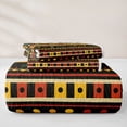 thumbnail image 5 of jejeloiu Bohemian Aztec Twin Quilt Set For Men Women,Colorful Tribal Twin Coverlet Set,Multicolor Black,2-Piece, 5 of 7