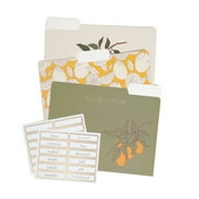 U Brands Decorative File Folders, 9 Count, Vintage Harvest , 1/3-Cut Tabs, Letter Size