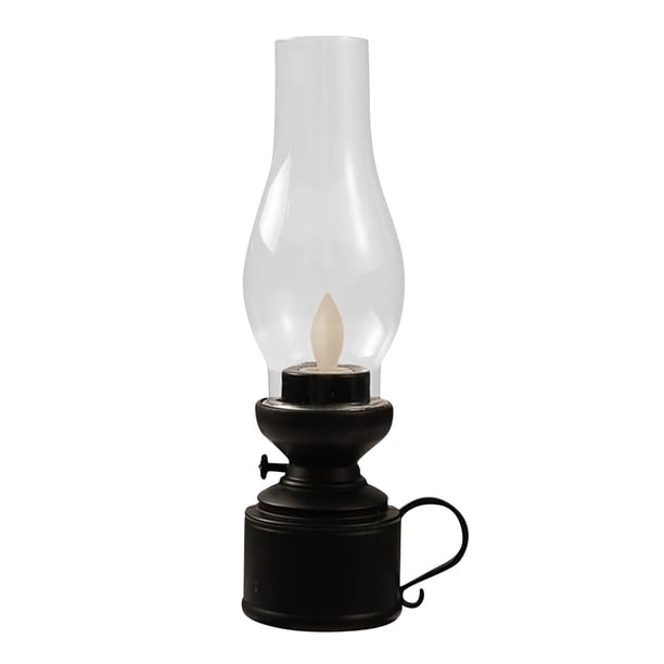 Lámpara De Mesa Retro Sin Llama Lámparas De Queroseno Led Mesitas De Noche Lámparas De Aceite Alimentadas Por Pilas Velas Retro Decoración Para Dormitorios Y Salones