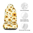 thumbnail image 4 of Daiia European-style Pattern Sunflower A Printed Car Seat Cover - Waterproof & Sweatproof - Universal Fit, Machine Washable, Non-Slip - Seat Protector for Car, Truck, SUV, Van (1 Pack), 4 of 5