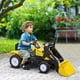 thumbnail image 2 of Aosom Kids Manual Pedal Ride-On Excavator with Front Loader Digger, Ride-On Tractor for 3 Year Old, Yellow, 2 of 5