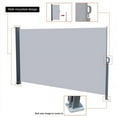 thumbnail image 4 of 1.8x3m Outdoor Retractable Side Awning Folding Side Screen Awning Patio Privacy Wall Divider Waterproof Sun Shade Wind Screen for Garden, Outdoor, Patio and Terrace, 4 of 9