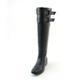 thumbnail image 4 of Double Buckles Knee High Low Heel Riding Women's Vegan Boots - 5.5, 4 of 5