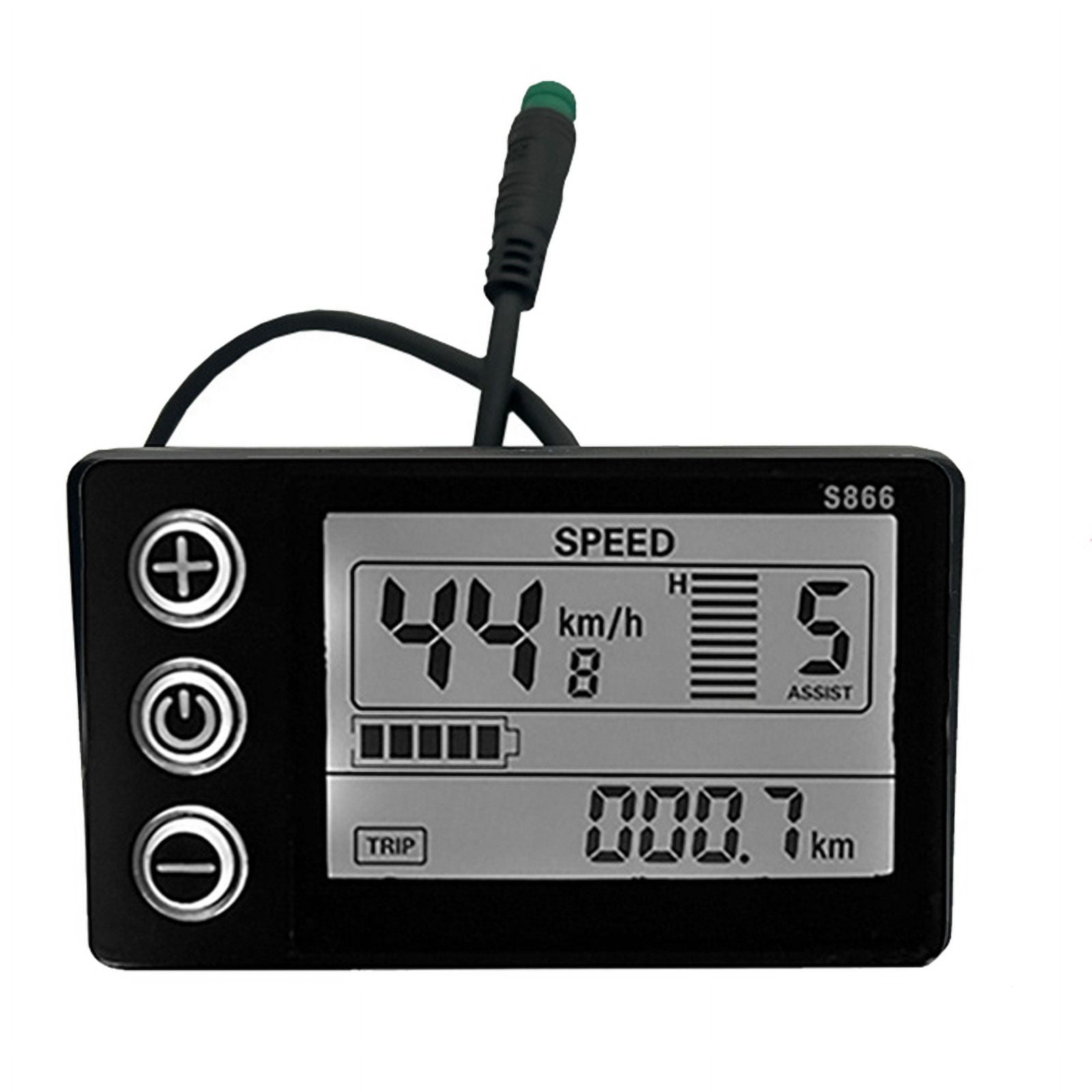 Display LCD M5 Per Misuratore Di Velocit&agrave; Elettrico &ndash; 24V 36V 48V 60V &ndash; Universale