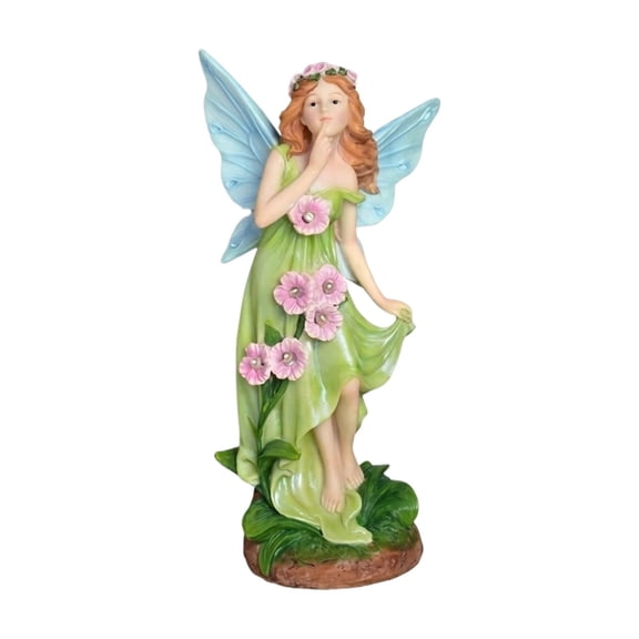 Fairy Garden Decor Whimsical Outdoor Decor Resin Figurine for Outdoor Fairy Garden Patio Decorations Outdoor 11 Inch 1 Piece