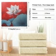 thumbnail image 3 of 6 Pieces of Kitchen Towels 11x11Inch Kitchen Dish Cloths Kitchen Dish Towels Reuseable Cleaning Cloths Super Cool Lotus, 3 of 9