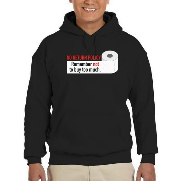 No Return Policy Hoodie Men -GoatDeals Designs, Male Small