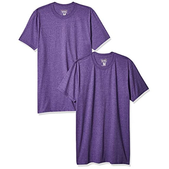 Gold Toe Men's Crew Neck T-Shirt, Heather Purple, XX-Large