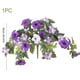 thumbnail image 3 of Enredadera artificial colgante para terraza exterior, decoración de paredes – Plantas plásticas realistas moradas, rojas y amarillas de 20,5", decoración de bodas exteriores interiores, follaje, 3 of 9