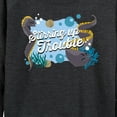 thumbnail image 3 of Disney - Stirring Up Trouble - Women's Lightweight French Terry Long Sleeve Shirt, 3 of 5