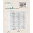 thumbnail image 4 of Zapatero SONGMICS, armario de almacenamiento de 12 niveles, 124 x 32 x 125 cm, 4 of 6
