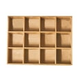 thumbnail image 4 of Action Figure Wooden Storage Shelf, Large Space  12 Grids Shadow Box Display Shelf Beautiful  for Study With Back Panel,Without Back Plate, 4 of 8