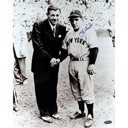 Yogi Berra with Babe Ruth Hand-Signed 8 x 10 Photograph