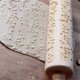 thumbnail image 2 of Christmas wooden rolling pins Musical notes Engraved embossing, 2 of 5