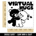 thumbnail image 2 of Virtual Bear Hugs Square Rubber Stamp Stamping Scrapbooking Crafting - Large 2.75in, 2 of 7