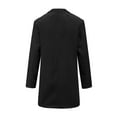 thumbnail image 4 of QENGING Men's Suit Jacket Winter Mid-length Suit Collar Single-breasted Fashionable Woolen Coat Blazer Jacket Deals of The Day, 4 of 5