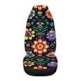 thumbnail image 3 of Uourmeti Front Car Seat Cover Wear Resistant Seat Covers for Cars Polyester Stretchy, Suitable for Trucks Vehicle, Vibrant Floral Garden, 3 of 6