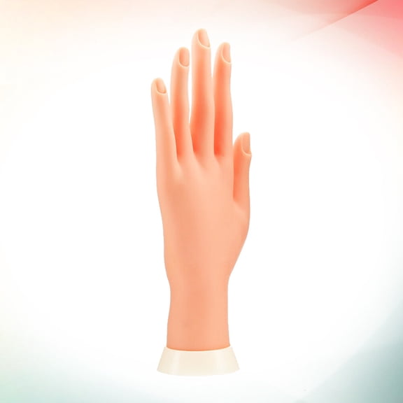 Toyvian Manicure Practice Hands Fake Hand Model Hard Rubber 1Pack Multi