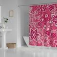 thumbnail image 3 of FREEAMG Bath Curtains Shower Curtain Strawberry Butterfly Flowers Pink Bathroom Waterproof Machine Washable 66x72 inch, 3 of 5