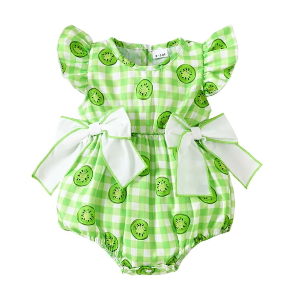Akiihool Toddler Onesies Baby Bodysuits Ribbed Mix Summer Newborn Boy Girl Clothes (Light Green,0-3 Months)