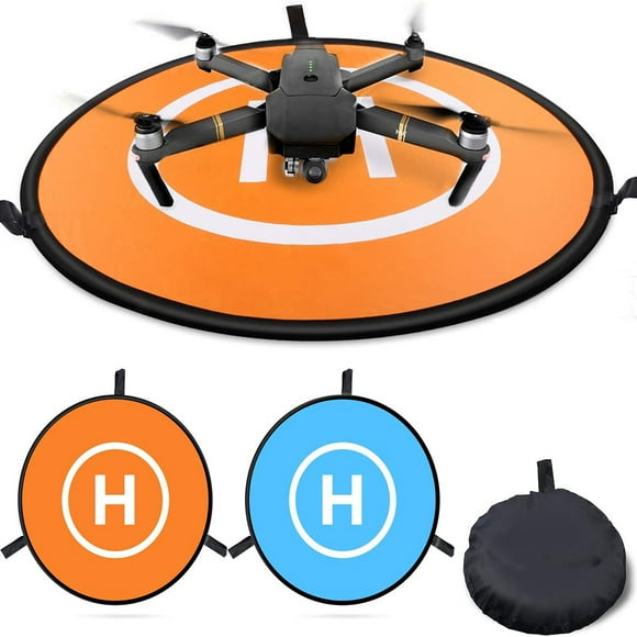 Drones Landing Pad 75cm/30'', Universal Waterproof Foldable Landing Pads Helipad for RC Drones Helicopter
