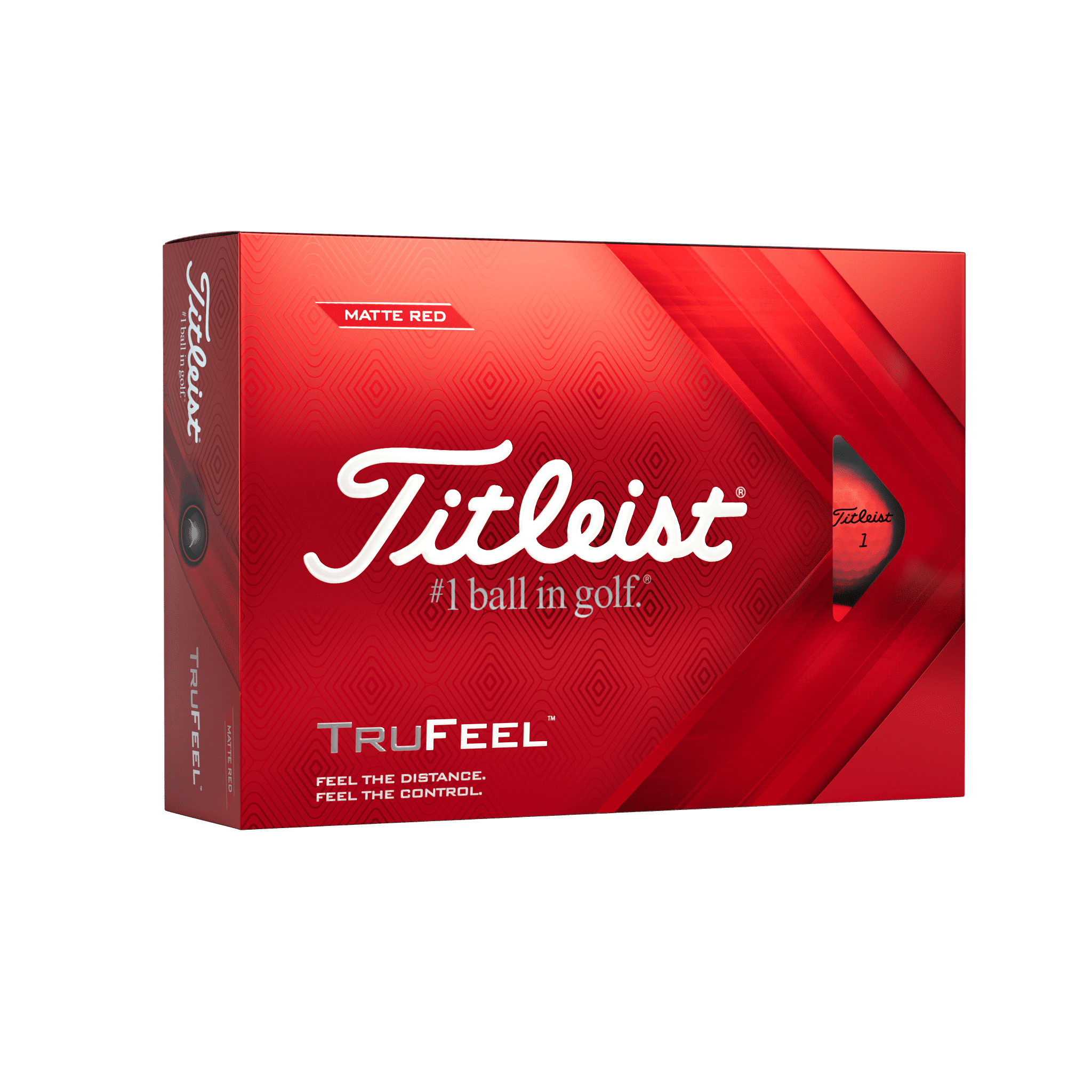 (3 pack) Titleist TruFeel Golf Balls, 12 Pack, Red