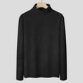 thumbnail image 5 of Comdrip Hauts pour Femmes Manches Longues Chemises pour Femmes Coupe Ample Col Roulé Haut Décontracté Automne Hauts Légers Chauds Chandails Hauts Col Roulé pour Femmes Noir 2TG, 5 of 5