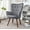 Gray, variant on US Pride Furniture Kreedence 26.38" W Microfiber Wing Back Armchair, Teal