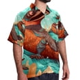 thumbnail image 2 of Platypus Men's Casual Hawaiian Shirts, Printed Button Down Short Sleeve Summer Beach Tops with Spread Collar - Unisex, 2 of 6