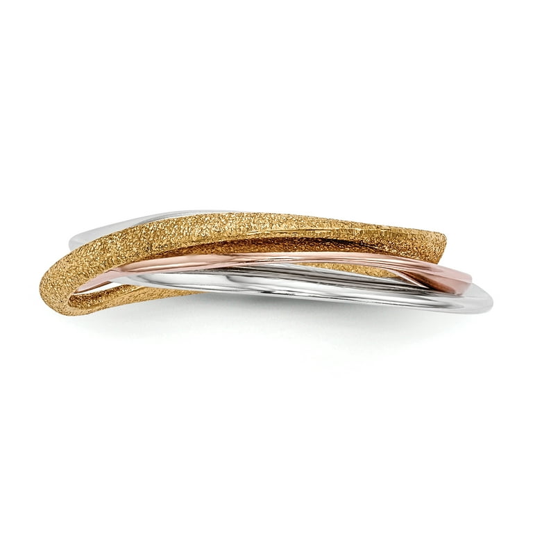 Gold and hotsell silver intertwined ring