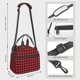 thumbnail image 2 of Disketp Buffalo Plaid Red Black Lonchera Térmica para Mujer y Hombre, Bolsa de Almuerzo Reutilizable e Impermeable para Trabajo, Viajes y Picnic, 2 of 7