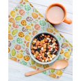 thumbnail image 3 of Easter Eggs Kitchen Dish Towels for Drying Dishes Set of 4, Colorful Eggs Spring Flowers Leaves Farmhouse Blue Waffle Weave Microfiber Hand Tea Bathroom Towels Quick Dry & Absorbent Towel 12x12, 3 of 7